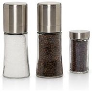 [아마존베스트]Kamenstein Elite Salt and Pepper Grinder Set with Free Spice Refills for 5 Years, Stainless Steel