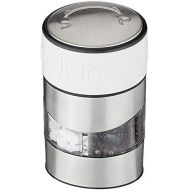 Bodum TWIN Salz- und Pfeffermuehle (Einstellbares Keramikmahlwerk, Rutschfester Silikon-Griff, 12 cm) cremefarben
