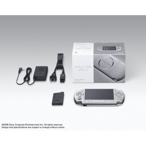 소니 Sony SONY PSP Playstation Portable Console JAPAN Model PSP-3000 Mystic Silver (Japan Import)