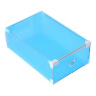 Homebed homebed Foldable Plastic Shoes Boxes Container for Closet Organizer Males Shoes 2.56gal Pack of 2