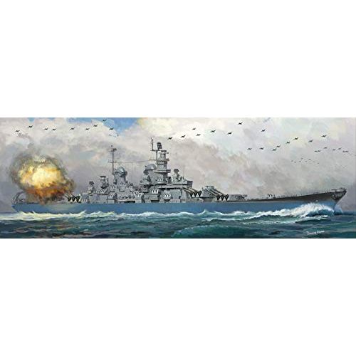  1350 Blue Ridge Models USS Wisconsin BB-64 WWII Version Plastic Model Kit