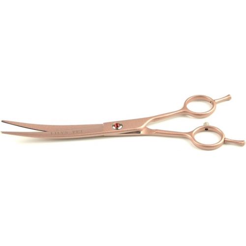  LILYS PET 2016 Professional PET Dog Grooming Scissors Cutting&Curved&Thinning Shears,Round Hole Design, Shark Teeth Thinning Scissor
