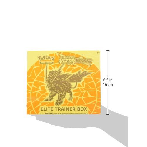 포켓몬 Pokemon TCG Sun and Moon Ultra Prism Necrozma Elite Trainer Box Dusk Mane Card and Dice Set With 8 Booster Packs, Player’s Guide, 6 Damage Counter Dice, Competition Coin Flip Die &