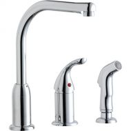 Elkay LK3001CR Everyday Chrome Remote Lever Kitchen Faucet with Side Spray