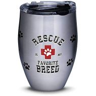 Tervis 1298878 Rescue Favorite Breed Stainless Steel Insulated Tumbler with Clear and Black Hammer Lid, 12oz, Silver
