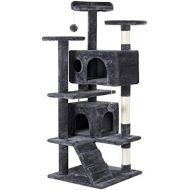 [아마존 핫딜]  [아마존핫딜]Yaheetech 51 Cat Tree Tower Condo Furniture Scratch Post for Kittens Pet House Play