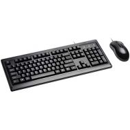 Kensington Mouse-in-a-Box and Keyboard Wired USB Desktop Set (K72436AM), Black