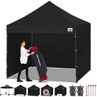 Visit the ABCCANOPY Store ABCCANOPY Canopy Tent Popup Canopy 10x10 Pop Up Canopies Commercial Tents Market stall with 6 Removable Sidewalls and Roller Bag Bonus 4 Weight Bags and 10ft Screen Netting and Hal