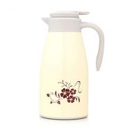 상세설명참조 MMJ 1500ml/1800ml Stainless Steel Teapot 3 Color Vacuum Flask, Coffee Thermos, Mug, Home Gift (Color : Beige)