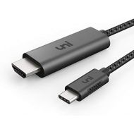 [아마존베스트]Uni USB C to HDMI Cable(4K@60Hz), USB Type-C to HDMI Cable [Thunderbolt 3 Compatible] for MacBook Pro 2018/2017, MacBook Air/iPad Pro 2018, Surface Book 2, Samsung Galaxy S10, and More