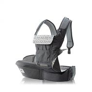 Pognae No 5 Plus Luxury All-In-One Baby Carrier Organic Infant Baby Hipseat Front Backpack Carrier (Gray)