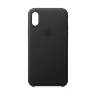 Apple Leather Case (for iPhone Xs) - Black