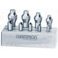 Champion Cutting Tool Corp Champion CSK-SET-1 Zero Flute 82-Degree Countersink Set, 9-Piece