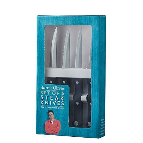  Jamie Oliver Normal Set of 4Steak Knives with Black Handle