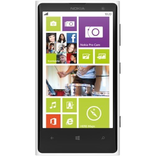  Nokia Lumia 1020 RM-875 32GB Unlocked GSM Windows Cell Phone - White International Version No Warranty