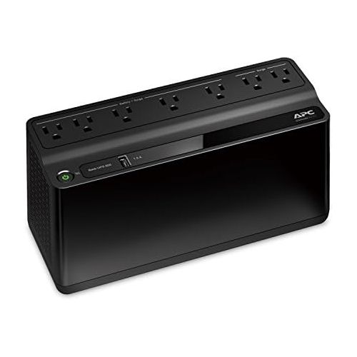  [아마존베스트]APC UPS Battery Backup & Surge Protector with USB Charger, 600VA, APC Back-UPS (BE600M1)