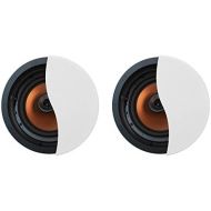 Klipsch CDT-5800-C II 8 In-Ceiling Pivoting Speakers - Pair (White)