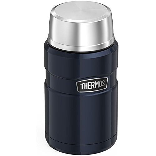 써모스 Thermos Stainless King Vacuum Insulated 24 oz. Food Jar Midnight Blue - 2PK