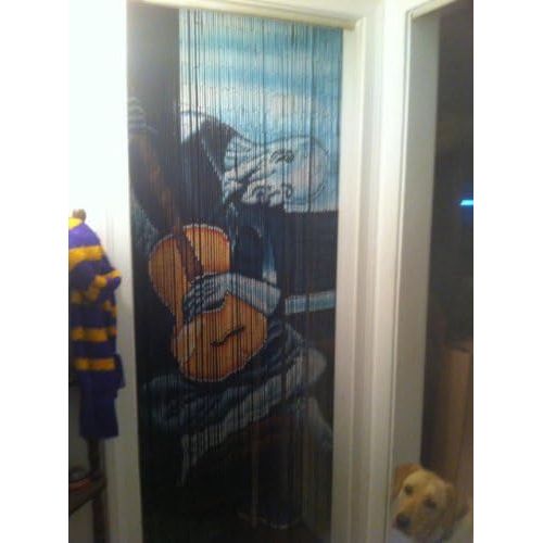  ABeadedCurtain Old Guitarist - Picasso Beaded Curtain 125 Strands (+hanging hardware)