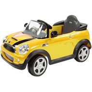 Rollplay 6V Mini Cooper Ride On Toy, Battery-Powered Kids Ride On Car - Yellow
