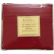 Elegant Comfort BedInABox JS Sanders 1500 Thread Count Sheet Set, Full Size, Burgundy