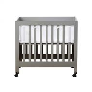BreathableBaby Classic Baby Mesh Mini Crib Liner, Safer for Baby, Anti-Bumper, White