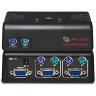 Avocent Switchview MM2 2 Port PS2 USB KVM Switch USB 2.0 Hub with Audio