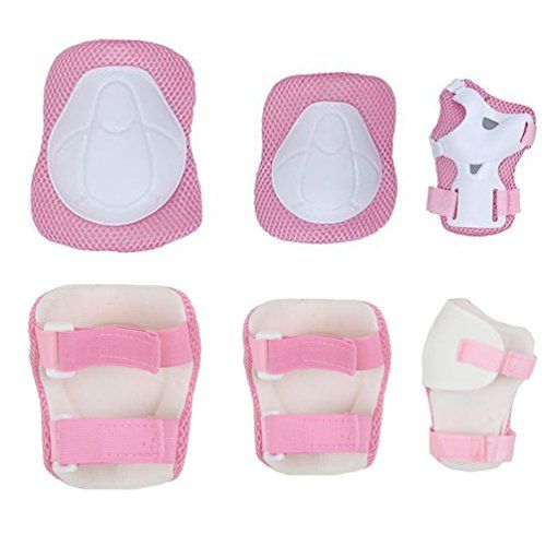  AODEW Kids Sports Elbow Knee Wrist Protective Gear Pads Safety Gear Pad for Skateboard Cycling Roller Skating Pack of 6