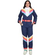 Tipsy+Elves Tipsy Elves Womens Santa Fe Shredder Retro Ski Suit - 80s Style Neon Rainbow Snow Suit Female