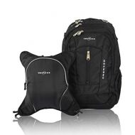 Obersee Bern Diaper Bag Backpack & Cooler, Black/Black