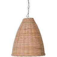 Kouboo KOUBOO 1050102 Panay Wicker Bell Hanging Ceiling Lamp, One Size, Wheat
