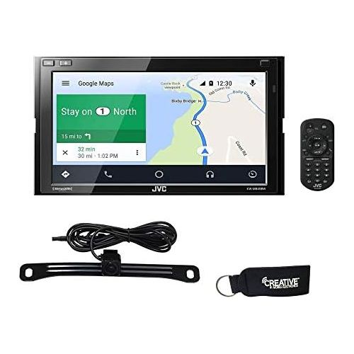  JVC KW-M845BW Digital Receiver Compatible with Wireless Android Auto, Apple CarPlay & Rear View Camera