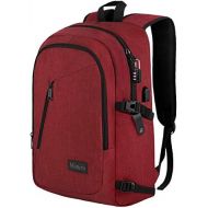 [아마존 핫딜]  [아마존핫딜]Mancro Laptop Backpack for Women, Middle High School Backpack with USB Port for School Supplies, College Accessories, Water Resistant Travel Daypack Cute Book Bag for Teens, Ladies Fit 15