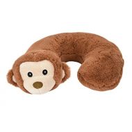 [아마존베스트]Alphabetz Monkey Baby Pillow Head and Neck Support Travel Pillow, Brown