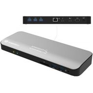 Sabrent Thunderbolt 3 Docking Station with Power Delivery up to 60W Charging for WindowsMacOS Devices - Dual-4K Display (DS-TH3C)