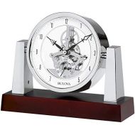 Bulova B7520 Largo Clock, Dark Mahogany Finish