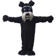 Langteng Black Schnauzer Terrier Dog Mascot Costume Real Picture Cartoon(TM)