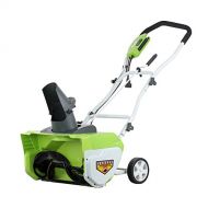 Greenworks 20-Inch 12 Amp Corded Snow Thrower 26032