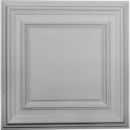 Ekena Millwork CT24CL Ceiling Tile Factory Primed White