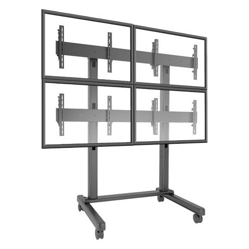  Chief Fusion Micro-Adjustable Freestanding 4 Screen Video Wall Cart