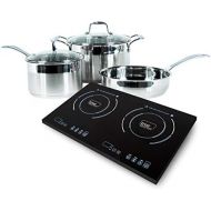 True induction Cooktop -Wolfe induction cookware True Induction 2 burner portable cooktop with 5 pc induction cookware