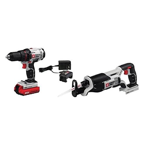  PORTER-CABLE PCCK603L2 20V Max Drill and Reciprocating Saw Combo Kit
