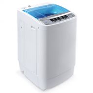 DELLA Portable 3.5KG Compact Fully 7.7lbs Top Load Automatic Mini Washing Laundry Machine Spin Wash WDrain Pump, White