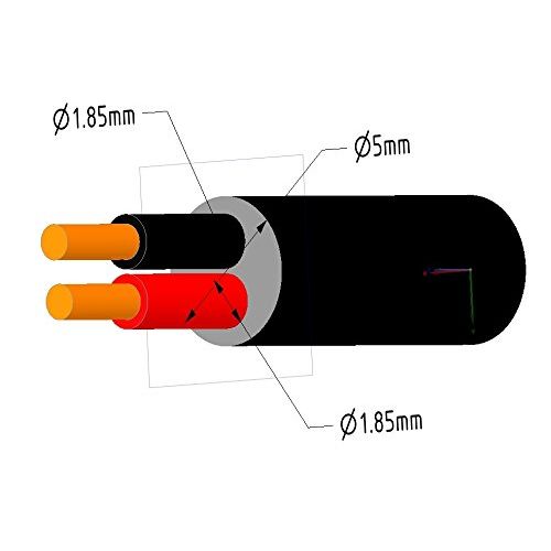  LED Lighting 50 Feet Power Cable LED Low Voltage Lighting Ul2464 182 Red & Black Pair 12  24 Volt Dc