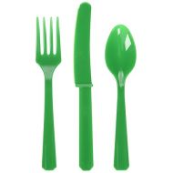Amscan Assorted Plastic Cutlery | Festive Green | Party Supply | 288 ct.