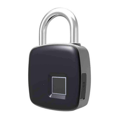  HMJY Smart Fingerprint Padlock, Portable Anti-Theft Door Lock, Dormitory Cabinet Lock, Travel Lock