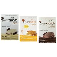 Power Crunch Protein Energy Bar Variety Pack, 15 bars - 1.4oz (40g) bars, Triple Chocolate  Salted Caramel  Cookies & Creme by Power Crunch