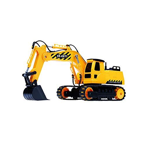  SOWOFA Remote Control Excavator Construction Tractor Digger 11 Channels Full Functional Engineering Truck Vehicles 350 Degree Cab Roration for Boys Child