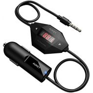 [아마존베스트]AUKEY FM Transmitter, Radio Adapter Car Kit with USB Car Charger, Compatible with iPhone 6 / 6 Plus / 6S / 6S Plus / Galaxy S8 / S8 Plus / S7 / S7 Edge