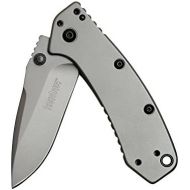 [아마존베스트]Kershaw Cryo Folding Knife (1555TI); 2.75” 8Cr13MoV Steel Blade, Stainless Steel Handle, Titanium Carbo-Nitride Coating, SpeedSafe Assisted Open, Frame Lock, 4-Position Deep-Carry